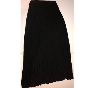 Black maxi skirt